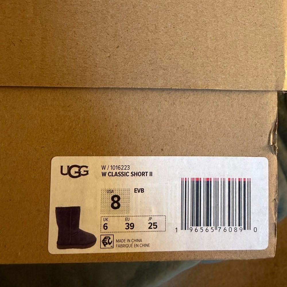 UGG Dark Blue Suede Boots - Picture 3 of 5